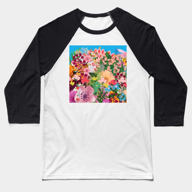 Meadow 2 Baseball T-Shirt by Kamaloca